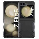 For Samsung Galaxy Z Flip5 Non-slip Shockproof Armor Phone Case(Black) - 1