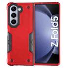 For Samsung Galaxy Z Fold5 Non-slip Shockproof Armor Phone Case(Red) - 1