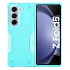 For Samsung Galaxy Z Fold5 Non-slip Shockproof Armor Phone Case(Mint Green) - 1