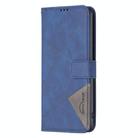 For vivo Y29 4G Magnetic Buckle Rhombus Texture Leather Phone Case(Blue) - 2