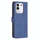 For vivo Y29 4G Magnetic Buckle Rhombus Texture Leather Phone Case(Blue) - 3