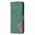For vivo Y29S 5G Global / Y04 5G Global Magnetic Buckle Rhombus Texture Leather Phone Case(Green) - 2