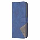 For vivo Y39 5G Magnetic Buckle Rhombus Texture Leather Phone Case(Blue) - 2