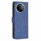 For vivo Y39 5G Magnetic Buckle Rhombus Texture Leather Phone Case(Blue) - 3