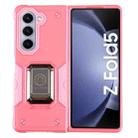 For Samsung Galaxy Z Fold5 Non-slip Shockproof Armor Phone Case(Pink) - 1