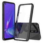 For OPPO A52 / A72 / A92 Shockproof Scratchproof TPU + Acrylic Protective Case(Black) - 1