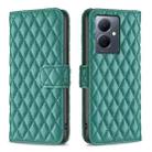 For vivo Y78 5G Diamond Lattice Wallet Flip Leather Phone Case(Green) - 1