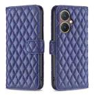 For vivo Y27 4G Diamond Lattice Wallet Flip Leather Phone Case(Blue) - 1