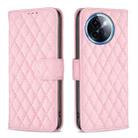For vivo Y200i 5G / Y38 5G Diamond Lattice Wallet Flip Leather Phone Case(Pink) - 1