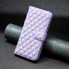 For vivo Y28 4G Diamond Lattice Wallet Flip Leather Phone Case(Purple) - 2