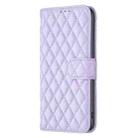 For vivo Y28 4G Diamond Lattice Wallet Flip Leather Phone Case(Purple) - 3