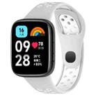 For Redmi Watch 3 Lite / Watch 3 Active Two Color Silicone Watch Band(Grey White) - 1
