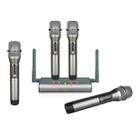 XTUGA U-F4600 Professional 4-Channel UHF Wireless Microphone System with 4 Handheld Microphone(EU Plug) - 1