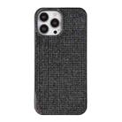 For iPhone 13 Pro Max Solid Color Diamond TPU Phone Case(Black) - 1