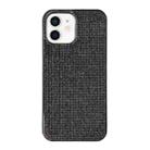 For iPhone 12 Solid Color Diamond TPU Phone Case(Black) - 1