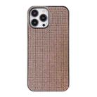 For iPhone 12 Pro Max Solid Color Diamond TPU Phone Case(Rose Gold) - 1
