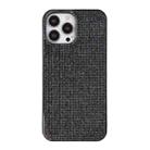For iPhone 11 Pro Max Solid Color Diamond TPU Phone Case(Black) - 1