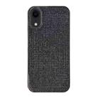 For iPhone XR Solid Color Diamond TPU Phone Case(Black) - 1