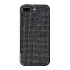 For iPhone 8 Plus / 7 Plus Solid Color Diamond TPU Phone Case(Black) - 1