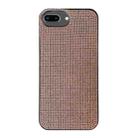 For iPhone 8 Plus / 7 Plus Solid Color Diamond TPU Phone Case(Rose Gold) - 1