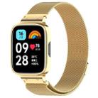 For Redmi Watch 3 Lite / Watch 3 Active 2 in 1 Milan Metal Watch Band with Watch Frame(Gold) - 1