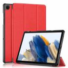 For Samsung Galaxy Tab A9 Plus 3-folding Leather Smart Tablet Case(Red) - 1
