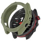 For Garmin Approach S70 47mm Armor Hollow Watch Protective Case(Green) - 1