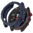 For Garmin Approach S70 47mm Armor Hollow Watch Protective Case(Midnight Blue) - 1