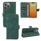 For iPhone 15 Pro Max Skin Feel Magnetic Flip Leather Phone Case(Green) - 1