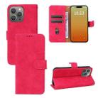 For iPhone 15 Pro Max Skin Feel Magnetic Flip Leather Phone Case(Rose Red) - 1