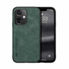 For OPPO K11x / OnePlus Nord CE3 / CE3 Lite Skin Feel Magnetic Leather Back Phone Case(Green) - 1