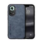 For OPPO Reno11 5G Global Skin Feel Magnetic Leather Back Phone Case(Blue) - 1