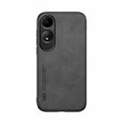 For OPPO A60 Skin Feel Magnetic Leather Back Phone Case(Dark Grey) - 2