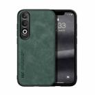 For OPPO K12 Skin Feel Magnetic Leather Back Phone Case(Green) - 1