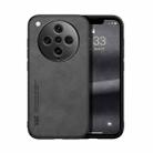 For OPPO Find X8 Pro Skin Feel Magnetic Leather Back Phone Case(Dark Grey) - 1
