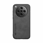 For OPPO Find X8 Pro Skin Feel Magnetic Leather Back Phone Case(Dark Grey) - 2