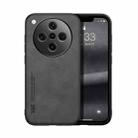 For OPPO Find X8 Skin Feel Magnetic Leather Back Phone Case(Dark Grey) - 1