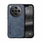 For OPPO Find X8 Skin Feel Magnetic Leather Back Phone Case(Blue) - 1