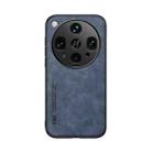 For OPPO Find X8 Ultra Skin Feel Magnetic Leather Back Phone Case(Blue) - 2