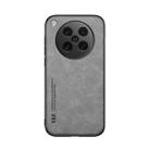 For OPPO Find X8s Skin Feel Magnetic Leather Back Phone Case(Light Grey) - 2