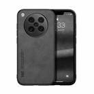 For OPPO Find X8s Skin Feel Magnetic Leather Back Phone Case(Dark Grey) - 1