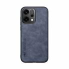 For OPPO Reno14 Global Skin Feel Magnetic Leather Back Phone Case(Blue) - 2
