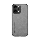 For OPPO Reno14 Pro Global Skin Feel Magnetic Leather Back Phone Case(Light Grey) - 2