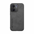 For OPPO A5x 5G Global Skin Feel Magnetic Leather Back Phone Case(Dark Grey) - 2