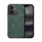 For OPPO A5x 5G Global Skin Feel Magnetic Leather Back Phone Case(Green) - 1