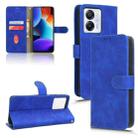 For Blackview Oscal Modern 8 / Color 8 Skin Feel Magnetic Flip Leather Phone Case(Blue) - 1