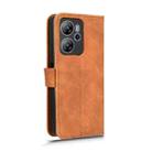 For Blackview Oscal Tiger 13 Skin Feel Magnetic Flip Leather Phone Case(Brown) - 3