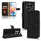 For OPPO A2 Pro Skin Feel Magnetic Flip Leather Phone Case(Black) - 1