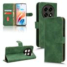 For OPPO A2 Pro Skin Feel Magnetic Flip Leather Phone Case(Green) - 1