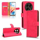 For OPPO A2 Pro Skin Feel Magnetic Flip Leather Phone Case(Rose Red) - 1